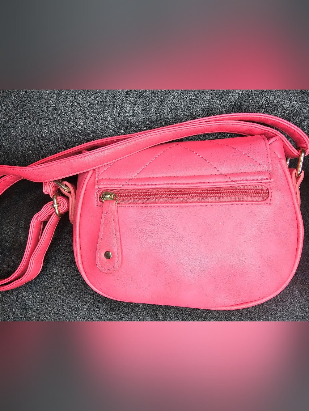 Betty Boop Pink Studded Crossbody Bag with Character Emblem - Picture 2 of 7